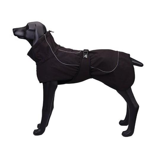 Large and medium-sized dog warm raincoat