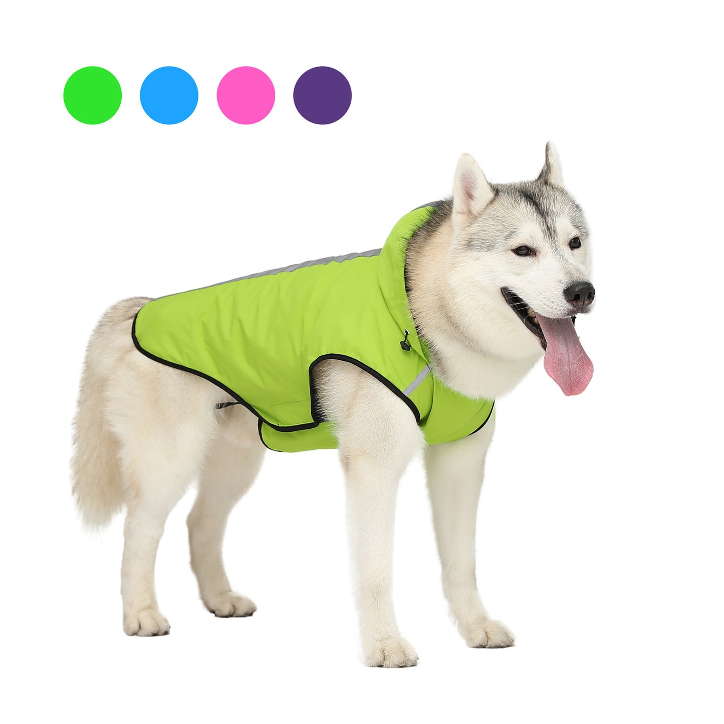 Two-foot Hooded Waterproof Dog Clothes Raincoat