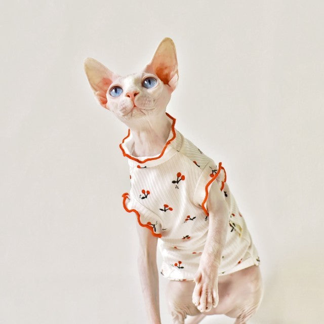 Summer Thin Sleeveless Vest Cat Clothing