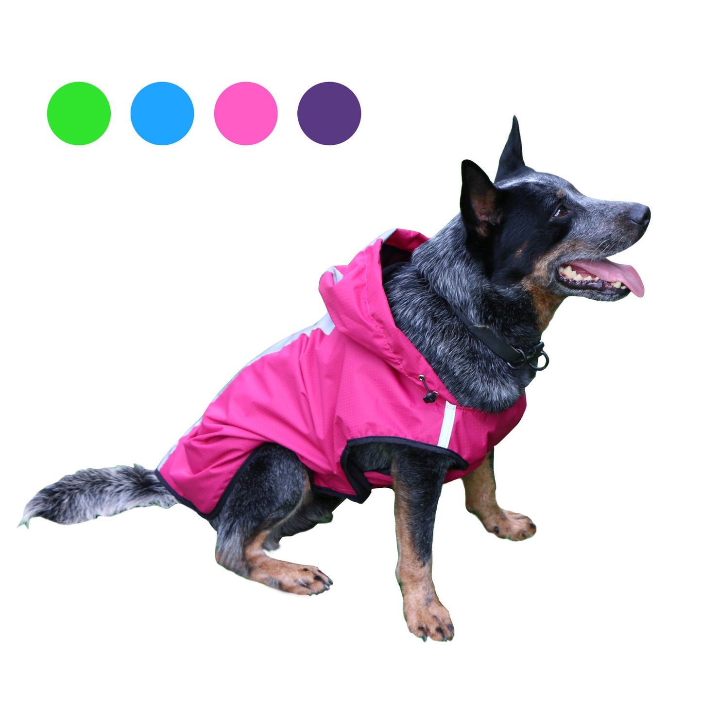 Two-foot Hooded Waterproof Dog Clothes Raincoat