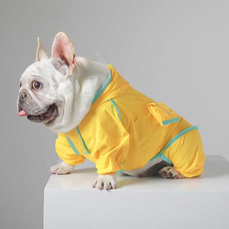 Small And Medium-sized Dog Four-legged Pet All-inclusive Raincoat