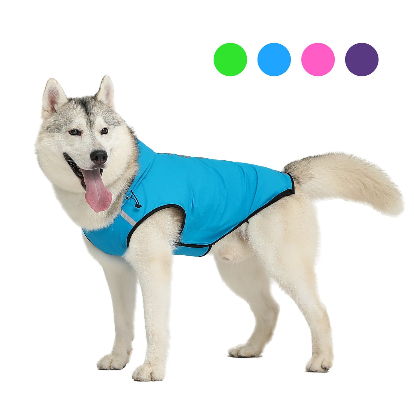 Two-foot Hooded Waterproof Dog Clothes Raincoat